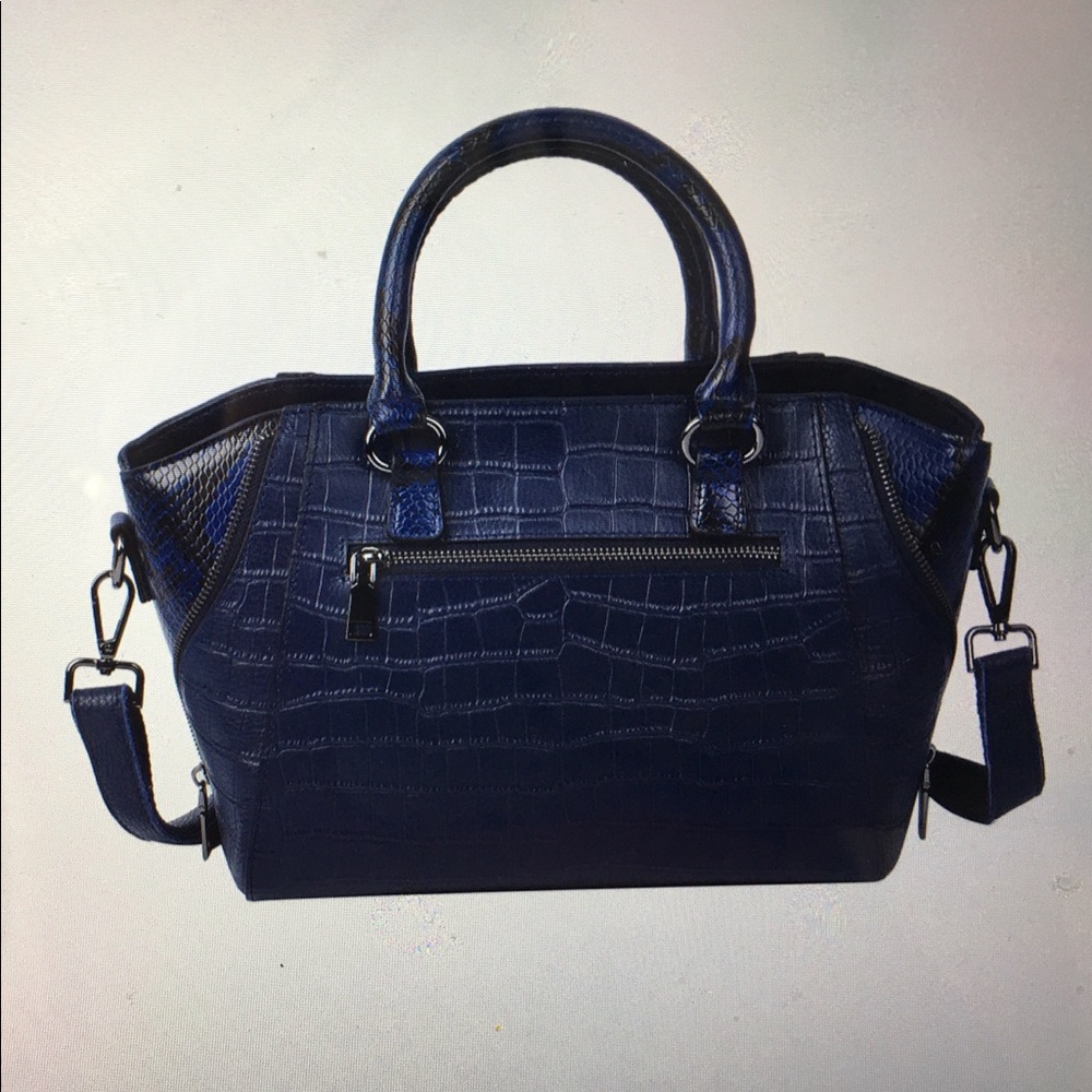 Crocodile & Snakeskin Pattern Genuine Leather Bag.  NWOT
